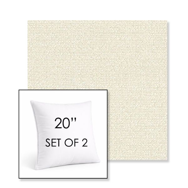 Picture of Tundra Swan | Set of 2 | Sunbrella 20" Square Outdoor Throw Pillows with Premium Inserts