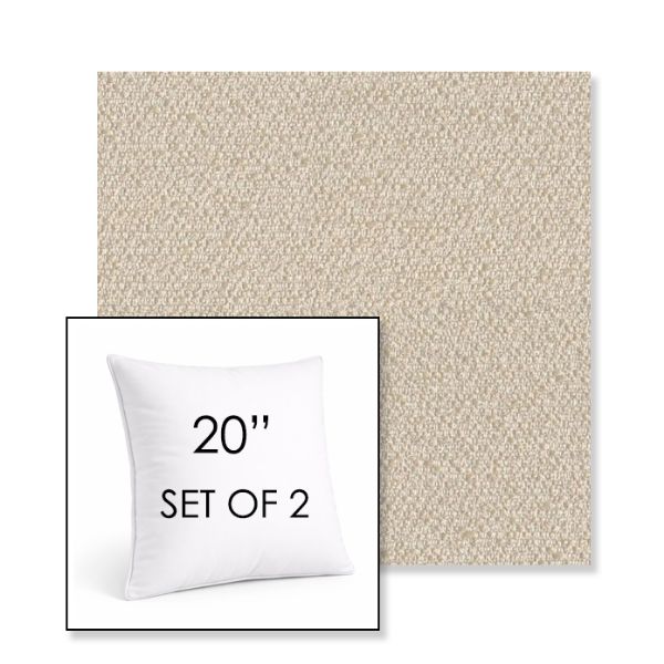 Picture of Wander Pilat | Set of 2 | Sunbrella 20" Square Outdoor Throw Pillows with Premium Inserts