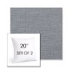 Picture of Willa Haze | Set of 2 | Sunbrella 20" Square Outdoor Throw Pillows with Premium Inserts