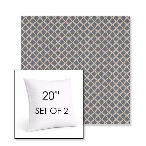 Picture of Yardly Hydrangea | Set of 2 | Sunbrella 20" Square Outdoor Throw Pillows with Premium Inserts
