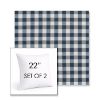 Picture of Above Denim | Set of 2 | Sunbrella 22" Square Outdoor Throw Pillows with Premium Inserts