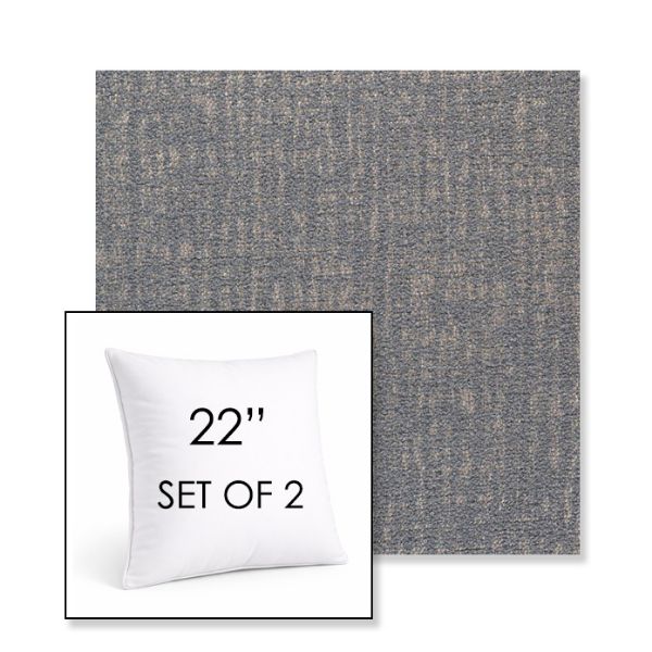 Picture of Abstraction Denim | Set of 2 | Sunbrella 22" Square Outdoor Throw Pillows with Premium Inserts