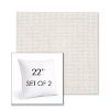 Picture of Bliss Linen | Set of 2 | Sunbrella 22" Square Outdoor Throw Pillows with Premium Inserts