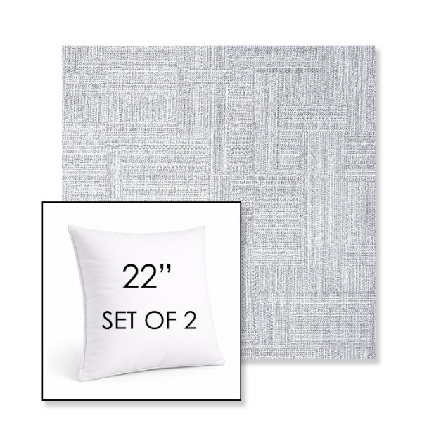 Picture of Boro Elegance | Set of 2 | Sunbrella 22" Square Outdoor Throw Pillows with Premium Inserts