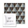 Picture of Buoy Cape Cod | Set of 2 | Sunbrella 22" Square Outdoor Throw Pillows with Premium Inserts
