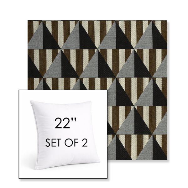 Picture of Buoy Pebble Beach | Set of 2 | Sunbrella 22" Square Outdoor Throw Pillows with Premium Inserts