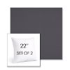 Picture of Canvas Ardoise | Set of 2 | Sunbrella 22" Square Outdoor Throw Pillows with Premium Inserts