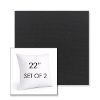 Picture of Canvas Black | Set of 2 | Sunbrella 22" Square Outdoor Throw Pillows with Premium Inserts