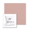 Picture of Canvas Blush | Set of 2 | Sunbrella 22" Square Outdoor Throw Pillows with Premium Inserts
