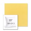 Picture of Canvas Buttercup | Set of 2 | Sunbrella 22" Square Outdoor Throw Pillows with Premium Inserts