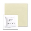 Picture of Canvas Canvas | Set of 2 | Sunbrella 22" Square Outdoor Throw Pillows with Premium Inserts