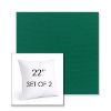 Picture of Canvas Forest Green | Set of 2 | Sunbrella 22" Square Outdoor Throw Pillows with Premium Inserts