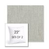 Picture of Canvas Granite | Set of 2 | Sunbrella 22" Square Outdoor Throw Pillows with Premium Inserts