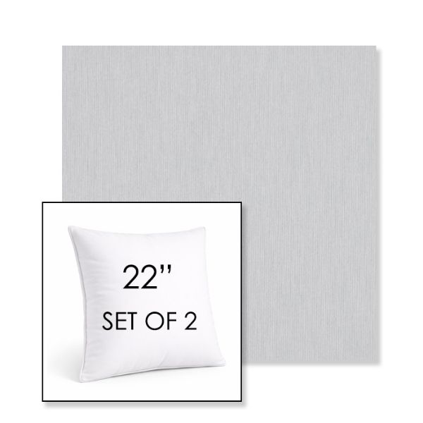 Picture of Canvas Marble | Set of 2 | Sunbrella 22" Square Outdoor Throw Pillows with Premium Inserts