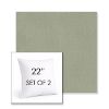 Picture of Canvas Seasalt | Set of 2 | Sunbrella 22" Square Outdoor Throw Pillows with Premium Inserts
