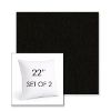 Picture of Canvas Sooty | Set of 2 | Sunbrella 22" Square Outdoor Throw Pillows with Premium Inserts