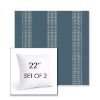 Picture of Caper Slate | Set of 2 | Sunbrella 22" Square Outdoor Throw Pillows with Premium Inserts