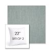 Picture of Cast Mist | Set of 2 | Sunbrella 22" Square Outdoor Throw Pillows with Premium Inserts