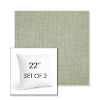 Picture of Cast Oasis | Set of 2 | Sunbrella 22" Square Outdoor Throw Pillows with Premium Inserts