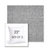 Picture of Chartres Gull | Set of 2 | Sunbrella 22" Square Outdoor Throw Pillows with Premium Inserts