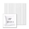 Picture of Compose Linen | Set of 2 | Sunbrella 22" Square Outdoor Throw Pillows with Premium Inserts