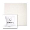 Picture of Crush Snow | Set of 2 | Sunbrella 22" Square Outdoor Throw Pillows with Premium Inserts