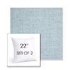 Picture of Idol Frost | Set of 2 | Sunbrella 22" Square Outdoor Throw Pillows with Premium Inserts