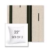 Picture of Khaima Moringa | Set of 2 | Sunbrella 22" Square Outdoor Throw Pillows with Premium Inserts