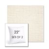 Picture of Kudos Vellum | Set of 2 | Sunbrella 22" Square Outdoor Throw Pillows with Premium Inserts