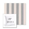 Picture of Leisure Denim | Set of 2 | Sunbrella 22" Square Outdoor Throw Pillows with Premium Inserts