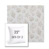 Picture of Nantucket Suntan | Set of 2 | Sunbrella 22" Square Outdoor Throw Pillows with Premium Inserts