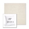 Picture of Nurture White | Set of 2 | Sunbrella 22" Square Outdoor Throw Pillows with Premium Inserts