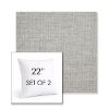 Picture of Piazza Pebble | Set of 2 | Sunbrella 22" Square Outdoor Throw Pillows with Premium Inserts