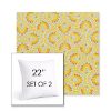 Picture of Plume Tropics | Set of 2 | Sunbrella 22" Square Outdoor Throw Pillows with Premium Inserts