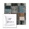 Picture of Pop Fizz | Set of 2 | Sunbrella 22" Square Outdoor Throw Pillows with Premium Inserts