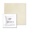 Picture of Posh Salt | Set of 2 | Sunbrella 22" Square Outdoor Throw Pillows with Premium Inserts