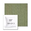Picture of Posh Shamrock | Set of 2 | Sunbrella 22" Square Outdoor Throw Pillows with Premium Inserts