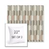 Picture of Precise Fawn | Set of 2 | Sunbrella 22" Square Outdoor Throw Pillows with Premium Inserts