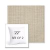 Picture of Proven Dune | Set of 2 | Sunbrella 22" Square Outdoor Throw Pillows with Premium Inserts