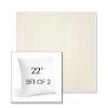 Picture of Proven Ivory | Set of 2 | Sunbrella 22" Square Outdoor Throw Pillows with Premium Inserts