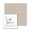 Picture of Rafi Oat | Set of 2 | Sunbrella 22" Square Outdoor Throw Pillows with Premium Inserts