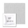 Picture of Replay Sea | Set of 2 | Sunbrella 22" Square Outdoor Throw Pillows with Premium Inserts