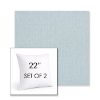 Picture of Ritsy Sky | Set of 2 | Sunbrella 22" Square Outdoor Throw Pillows with Premium Inserts