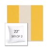 Picture of Rothko Lemonade | Set of 2 | Sunbrella 22" Square Outdoor Throw Pillows with Premium Inserts