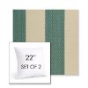 Picture of Rothko Mermaid | Set of 2 | Sunbrella 22" Square Outdoor Throw Pillows with Premium Inserts