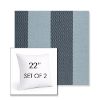Picture of Rothko Oceanfront | Set of 2 | Sunbrella 22" Square Outdoor Throw Pillows with Premium Inserts