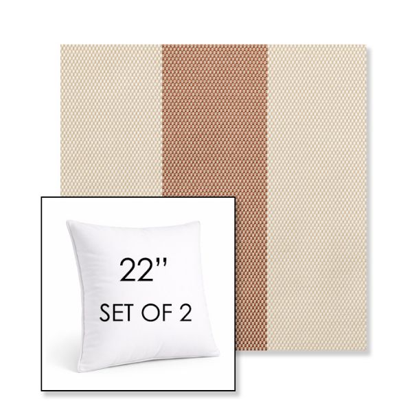 Picture of Rothko Pink Lady | Set of 2 | Sunbrella 22" Square Outdoor Throw Pillows with Premium Inserts