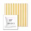 Picture of Sail Away Sunflower | Set of 2 | Sunbrella 22" Square Outdoor Throw Pillows with Premium Inserts