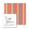Picture of Saltillo Sedona | Set of 2 | Sunbrella 22" Square Outdoor Throw Pillows with Premium Inserts