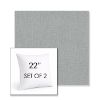 Picture of Savane Whisper | Set of 2 | Sunbrella 22" Square Outdoor Throw Pillows with Premium Inserts